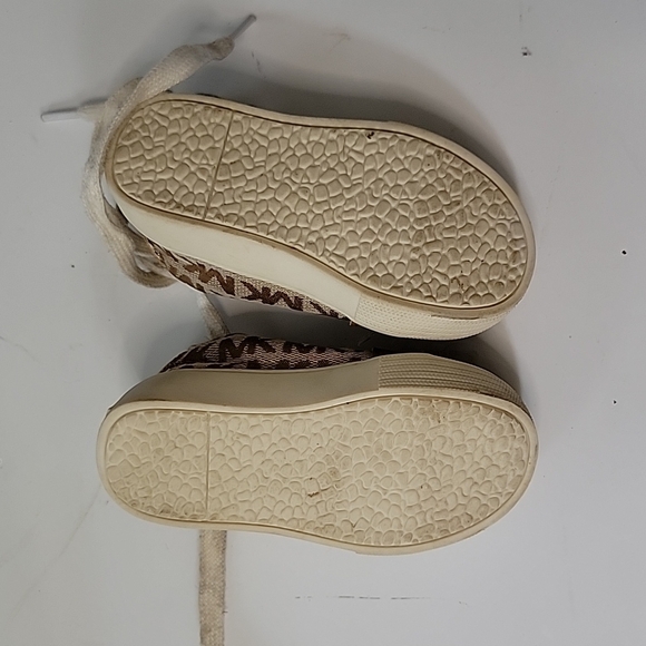 MICHAEL Michael Kors Toddlers Lace-up Sneakers Size 5 Brown - Picture 5 of 6